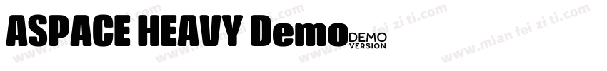 ASPACE HEAVY Demo字体转换